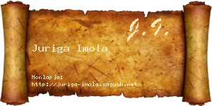 Juriga Imola névjegykártya